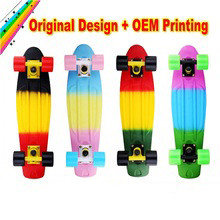 OEM logo printed colorful skateboard for New Year