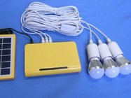 solar power system 5W solar system with lithium battery for solar home LED light yellow