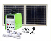 portable solar generator solar energy system integrated radio functions FM/AM radio, USB