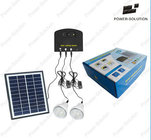 solar home lighting system with 3 LED bulbs for remote area, mobile charger , solar system