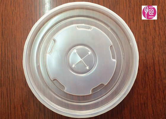 China 22oz PS Disposable Plastic Lids Diameter 90mm With Hole / SGS Certificated supplier