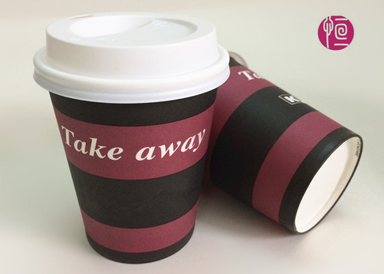 China 300ml Hot Drinking disposable coffee cups with lids / eco friendly cups supplier