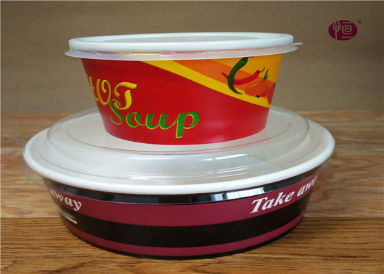 China Christmas Disposable Biodegradable Soup Containers / Bowls 380ml - 1100ml supplier