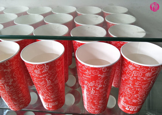 China 800ml Milkshake Paper Cup , 24oz  Cold Drink Paper Cup Solo Design Printed supplier