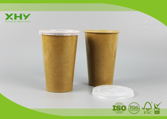 China 16oz 500ml High Quality Food Grade Single Wall Coffee Paper Cups with Lids supplier