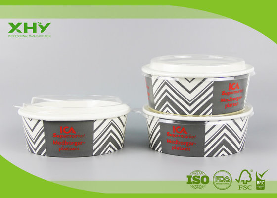 China 44oz Big Volum Take Away Market Use Paper Salad bowls with Clear Lids FDA Certificated supplier