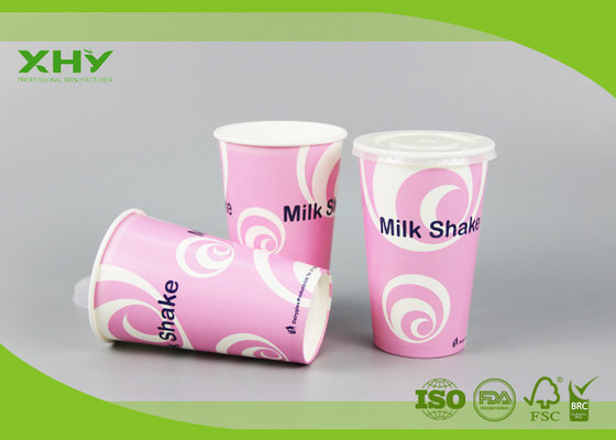 China 16oz 500ML FDA Certificated Cold Drink Paper Cups with Lids For Frozen Juice supplier