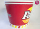 120oz Paper Popcorn Buckets Logo Printed , Disposable Popcorn Containers supplier