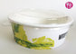 44oz Disposable Paper Bowls PE Coated Enamel Paper Food Salad Container With Lid supplier
