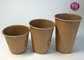 Brown disposable coffee paper cups printed same as starbucks coffee mugs supplier