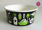 185mm Round Printed Paper Salad Bowls Take Away With PET Lid supplier