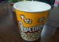 Food Grade 64oz 85oz 130oz Paper Popcorn Buckets Generic Yellow supplier