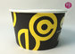 185mm Round Printed Paper Salad Bowls Take Away With PET Lid supplier