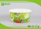 Custom Logo Printed Disposable Salad Paper Bowls with Clear Lids supplier