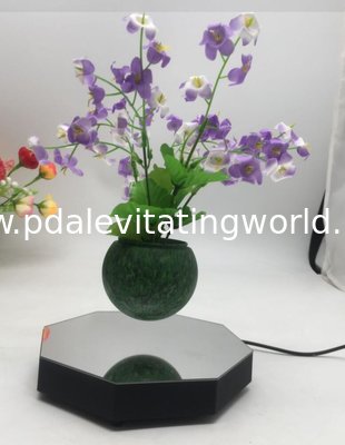 new hexagon magnetic floating levitate bottom air bonsai plant flower pot