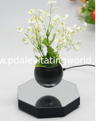 new hexagon magnetic floating levitation bottom air bonsai plant pot tree planters