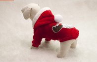 Personalized Luxury Comfortable Red Hooded Sweatshirt XS S M L XXL For Dogs , Cat