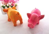 Healthy Soft Chewing Latex Pet Dog Toy Pig Shaped OEM