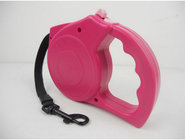 Durable pink braided rope dog leash  / heavy duty retractable dog leash