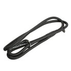 6 Ft Nylon Braided Dog Leash Rope Black With Spliced In Control Handle