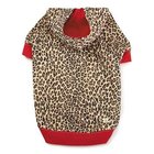 M. Isaac Mizrahi Leopard Dog Pullover / hoodie cotton for Small Breed Dog Yorkshire Terriers
