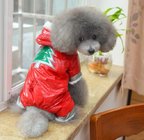 Customizable christmas dog clothes Down jack pet coats and jackets for medium dog