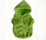 XXX Small Breed Dog Clothes Green color Sports garment for pet warmly and safety