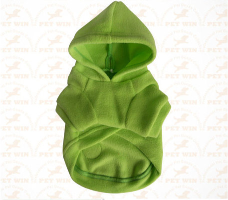 XXX Small Breed Dog Clothes Green color Sports garment for pet warmly and safety