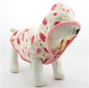 Ladies Pet XXL , XXS puppy clothes Fleece Dog Hoodie Winter Coats for Chihuahua