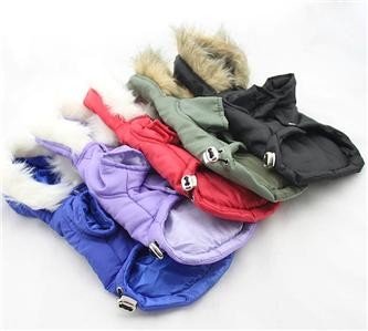 Warmest Fur Winter Dog Coats , small dog apparel for small dog bichon frise