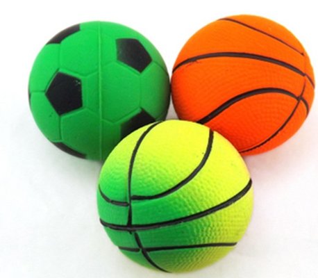 Educational sponge rubber pet dog toy tennis balls for Chihuahua