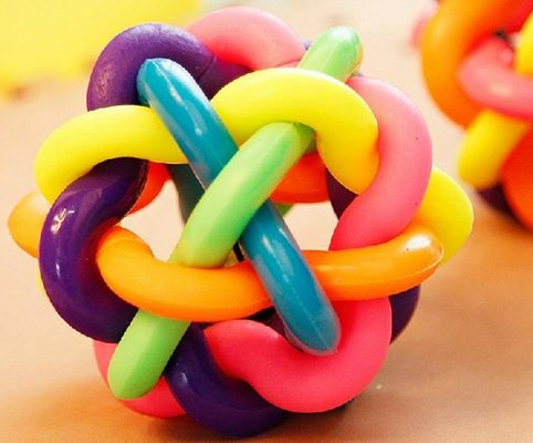 Colorful ball toy , Pet dog toys for german shepherds 6.5cm , 8.5cm