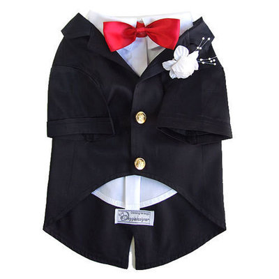 Size S Black Pet Puppy Dog Cat Clothes Apparel Coats Shirts Blouse Formal Dress