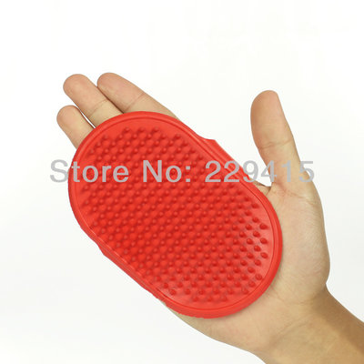 2pcs/lot Dog special take a shower brush rubber massage brush Big dog hair brush soft dog brushes