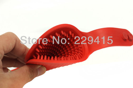2pcs/lot Dog special take a shower brush rubber massage brush Big dog hair brush soft dog brushes