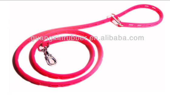 Red Silicone Climbing Rope Dog Leashes With Printed Logo For Hound Training