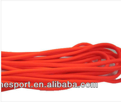 8mm diameter TPU round rope dog leash for pet walking orange color