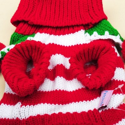 Christmas Teddy puppia dog clothes Winter Autumn BallBall Turtleneck Sweater