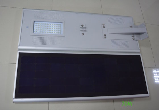 70W Integrated Solar Powered Lights , All In One Solar Street Light Fixtures