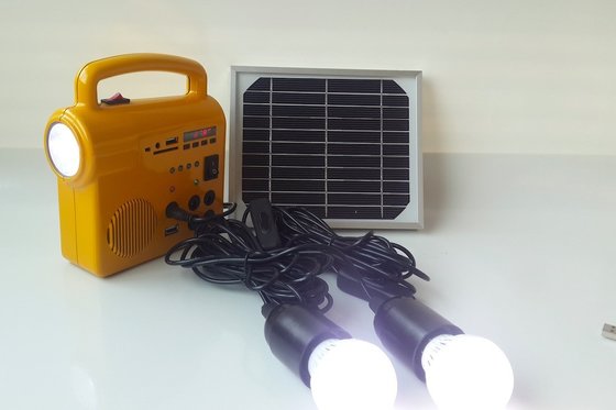 FM Mobile Charging Solar Powered Lights With 3M Waterproof Cable Solar Panel