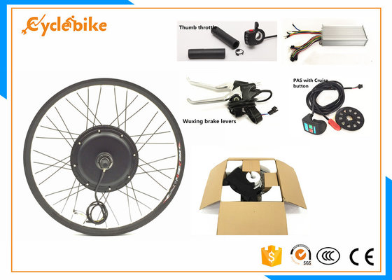 China Rear / Front Wheel Electric Mountain Bike Conversion Kit Thumb Throttle Or Twist Throttle supplier