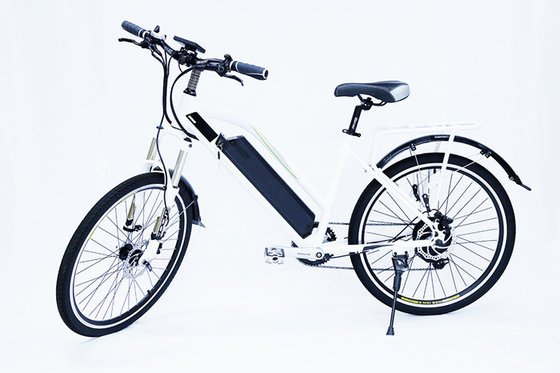 China Front Fork Suspension Electric Assist Bicycles Rear Brushless Geared Motor supplier