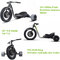 Three Wheel Powerful Electric Bike , Motorized Adults Powered Drift Trike supplier