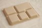 5 compartments Biodegradable Straw pulp food containers paper food trays supplier