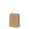 Kraft brown paper bag with handles book packaging bag window supplier