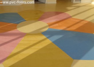 Factory price customized antislip foam back Pure Color Vinyl Floor for kids room
