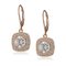 Customized 925 Sterling Silver Jewelry Earrings Round Cubic Zirconia Hoop Earrings supplier