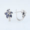 925 Sterling Silver Hoop Earrings Cubic Zirconia Flower Shape Hoop Earrings for Women and Girl supplier