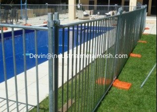 China Powder Coated Temporary Fence Support For Rope Australia Or Canada Hot Dipped Temporary Fence supplier