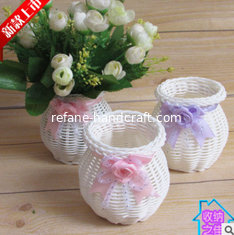 China High Quality Cheap PP Rattan Woven Flower Holder supplier